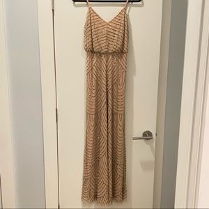 Adrianna Papell embellished blouson gown